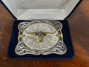 MONTANA Silversmiths Cantle Roll Longhorn Buckle