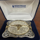 MONTANA Silversmiths Cantle Roll Longhorn Buckle