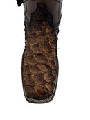 CUADRA Men's Pirarucu Genuine Western Boot