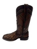 CUADRA Men's Pirarucu Genuine Western Boot