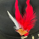 EL GENERAL Hat Painted Feather 42208