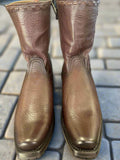 CUADRA Men's Urban Engraved Bovine Laser & Woven Zipper Western Boot