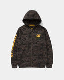CATERPILLAR Men's Full Zip Hooded Sweatshirt, Camo