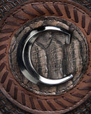 CUADRA Men's Python Studs & Embroidery Western Boot