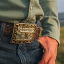 MONTANA Silversmiths Honor and Grit Buckle with Longhorn