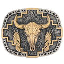 MONTANA Silversmith Southwest Abundance  Longhorn Attitude Buckle