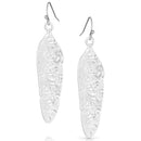 MONTANA SILVERSMITH Love You More Silver Feather Earrings