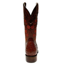 EL GENERAL Women's Texas Genuine Ostrich Western Boot, Brandy