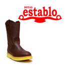 ESTABLO Men's Round Soft Toe Work Boot, Shedron