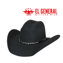 EL GENERAL Men's 50X Toro Wool Cowboy Hat , Black