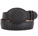 EL GENERAL Men's Woven Embossed Leather Western Belt