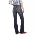 ARIAT Women's R.E.A.L. Mid Rise Stretch Entwined Boot Cut Jeans