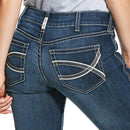 ARIAT Women's R.E.A.L. Mid Rise Arrow Fit Stretch Shayla Boot Cut Jean