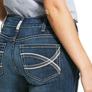 ARIAT Women's R.E.A.L. Mid Rise Arrow Fit Stretch Shayla Boot Cut Jean