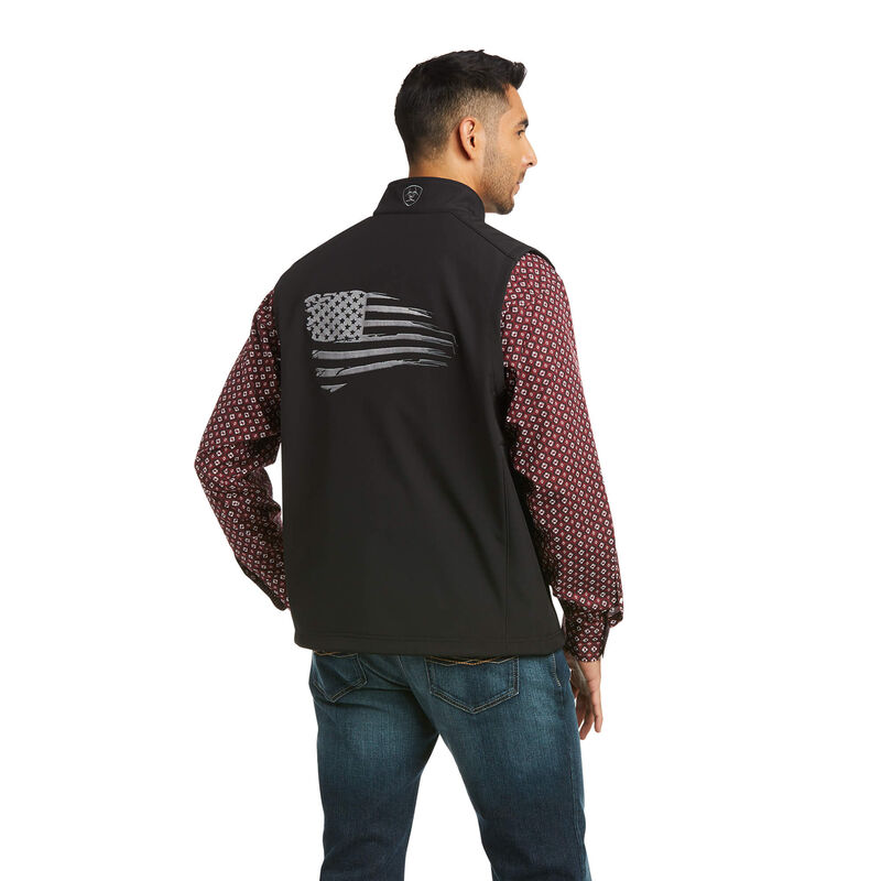 ARIAT Men'S Logo 2.0 Patriot Softshell Vest 10037559