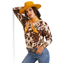 ARIAT Women's Real Hide Crew Sweatshirt 10043680