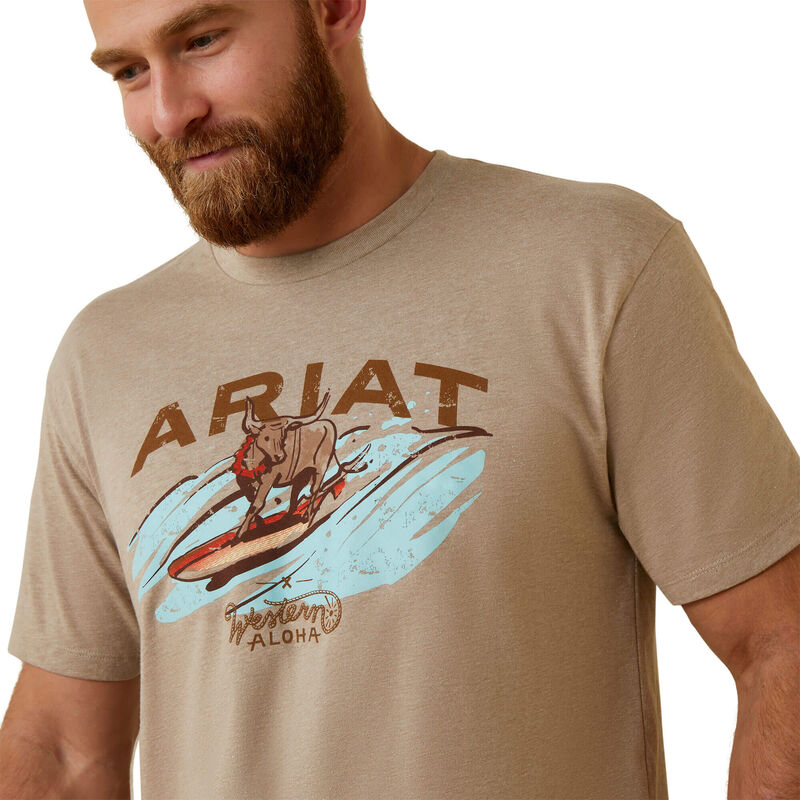 ARIAT Men's Surf And Turf Western Aloha T-Shirt 10044012