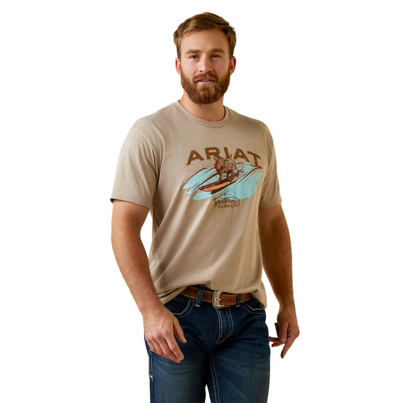 ARIAT Men's Surf And Turf Western Aloha T-Shirt 10044012