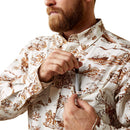 ARIAT Men's Wrinkle Resist Paniolo Western Aloha Stretch Classic Fit Shirt 10044020