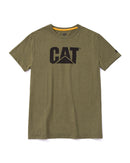 CATERPILLAR Women's TM Logo Tee, Black & Marshland