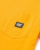 CATERPILLAR Men's Label Pocket T-Shirt, Yellow