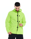 CATERPILLAR Men's Essential Rain Jacket , Hi-Vis Green
