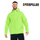 CATERPILLAR Men's Essential Rain Jacket , Hi-Vis Green