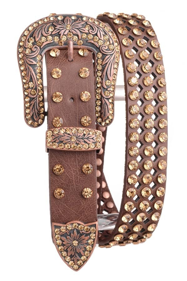 Women's Laser Cut Glitz Belt 150