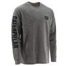 CATERPILLAR Men's Trademark Banner Long Sleeve T-Shirt, Dark Heather