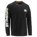 CATERPILLAR Men's Trademark Banner Long Sleeve T-Shirt, Black