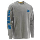 CATERPILLAR Men's Trademark Banner Long Sleeve T-Shirt ,Heather Grey