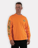 CATERPILLAR Men's Trademark Banner Long Sleeve T-Shirt, Blaze Digi