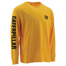 CATERPILLAR Men's Trademark Banner Long Sleeve T-Shirt, Yellow