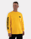 CATERPILLAR Men's Trademark Banner Long Sleeve T-Shirt, Yellow