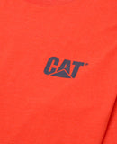 CATERPILLAR Men's Trademark Banner Long Sleeve T-Shirt, Tangerine