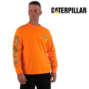 CATERPILLAR Men's Trademark Banner Long Sleeve T-Shirt, Blaze Digi