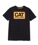 CATERPILLAR Men's Diesel Power Tee Black & Orange