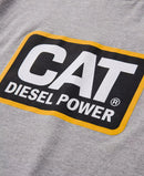 CATERPILLAR Men's Diesel Power Tee, Heather Grey-Yellow