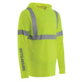 CATERPILLAR Men's ANSI Hi-Vis UPF Hooded Long Sleeve T-Shirt 1510567