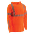 CATERPILLAR Men's ANSI Hi-Vis UPF Hooded Long Sleeve T-Shirt 1510567