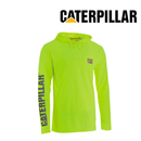 CATERPILLAR Men's Hi-Vis UPF Hooded Long Sleeve T-Shirt 1510568