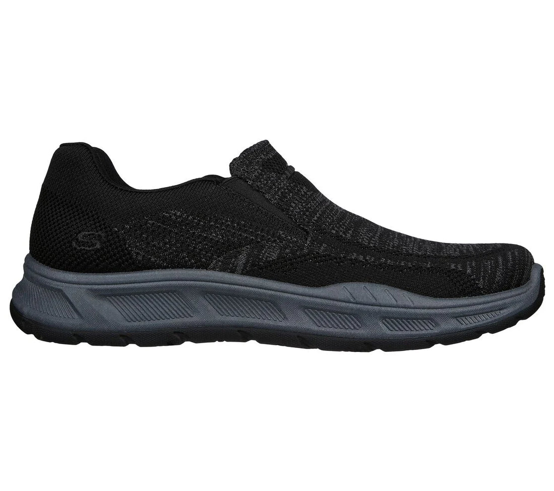 NWT SKECHERS RelaxFit Cohagen Knit Slip-on Walk Sneaker Shoe AirCool Black Men 9 SKECHERS Men main image 3