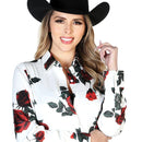 EL SENOR DE LOS CIELOS Women's Roses Shirt L/S Western 43890