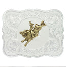 MONTANA SILVERSMITH Men's Square Silver Western Bull Rider