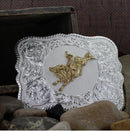 MONTANA SILVERSMITH Men's Square Silver Western Bull Rider