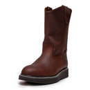 ESTABLO Men's Round Soft Toe Work Boot, Grasso