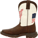 DURANGO Kid's Lil' Rebel Distressed Flag Western Boot DBT0234C