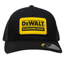 DEWALT Men's Oakdale Trucker Hat Mesh Patch, Black/Yellow