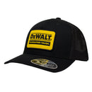 DEWALT Men's Oakdale Trucker Hat Mesh Patch, Black/Yellow