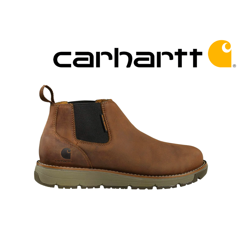 CARHARTT Men's Millbrook Water Resistant 4 IN Romeo Steel Toe Wedge Work Boot FM4200